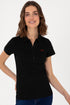 Uspa Black Basic Polo shirt