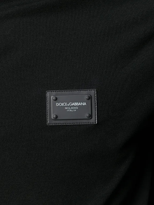 Dolce & Gabbana Pique Polo black