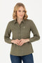 USPA KHAKI COTTON SHIRT