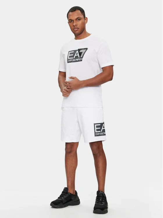 Emporio Armani VISIBILITY STRETCH-COTTON JERSEY, SHORT-SLEEVED T-SHIRT WHITE