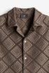 H&M REGULAR FIT CROCHET-LOOK RESORT SHIRT