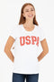 U.S POLO ASSN WHITE CREW NECK T.SHIRT