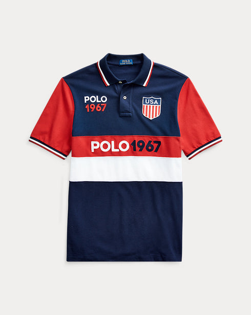 RALPH LAUREN CUSTOM SLIM FIT SHIELD POLO