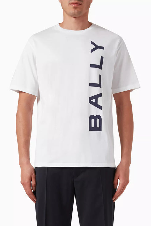 Bally T-Shirt Cotton White Slim-Fit