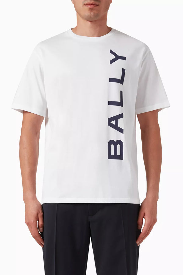 Bally T-Shirt Cotton White Slim-Fit