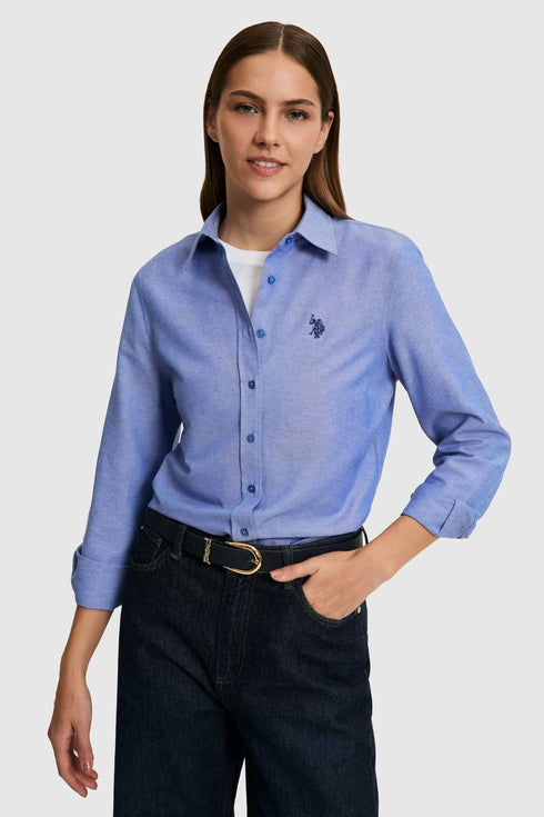 USPA BLUE COTTON SHIRT