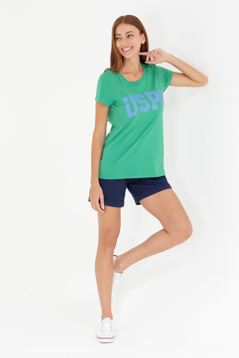 U.S POLO ASSN GREEN CREW NECK T.SHIRT