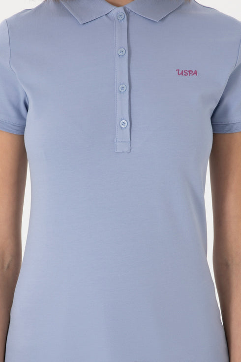 Uspa Light Blue Basic Polo Shirt