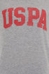 U.S POLO ASSN GREY CREW NECK T.SHIRT