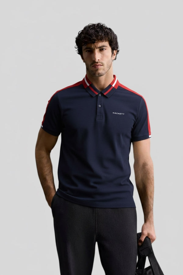 Hackett Sport Navy Blue Polo