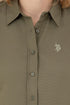 USPA KHAKI COTTON SHIRT