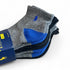 Ralph Lauren Men's Athletic 4-Pair Low Cut Socks Black/Gray/Blue