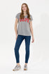 U.S POLO ASSN GREY CREW NECK T.SHIRT
