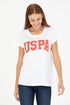 U.S POLO ASSN WHITE CREW NECK T.SHIRT