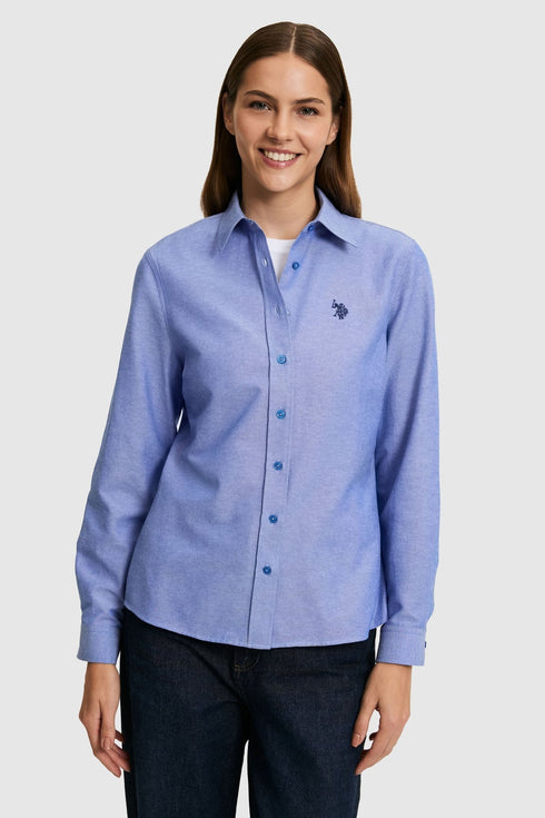 USPA BLUE COTTON SHIRT