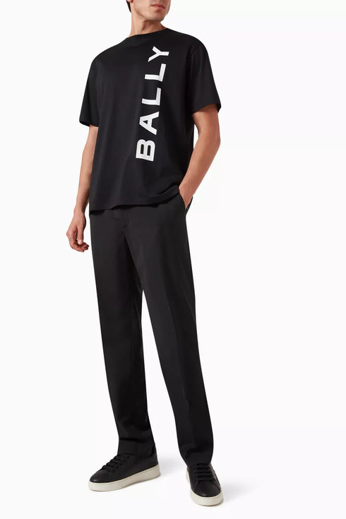 Bally T-Shirt Cotton Black Slim-Fit