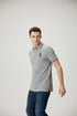 RALPH LAUREN USA FLAG LOGO GREY POLO CLASSIC FIT