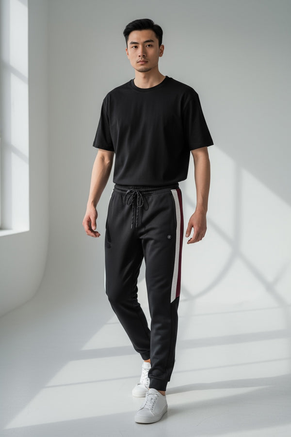 GIORDANO BLACK JOGGER TROUSERS