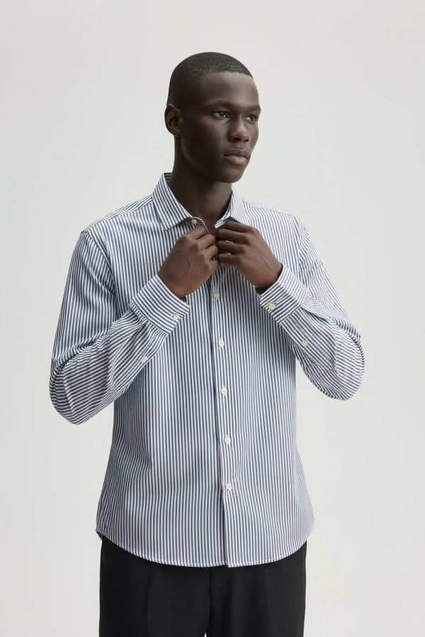 Zara Stripe Shirt Slim Fit