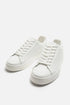 ZARA MONOCHROME CHUNKY TRAINERS WHITE