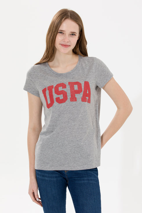 U.S POLO ASSN GREY CREW NECK T.SHIRT