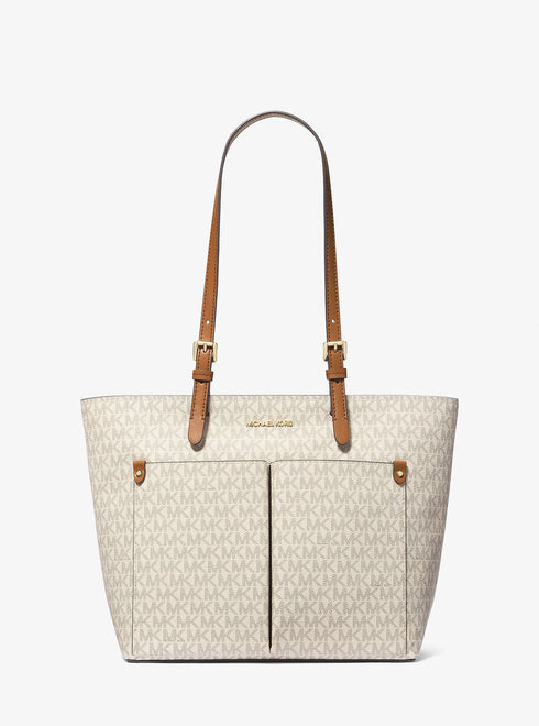 Michael Kors Jet Set Medium Logo Pocket Tote Bag