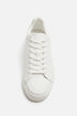 ZARA MONOCHROME CHUNKY TRAINERS WHITE