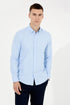 Pierre Cardin Men's Regular Blue Shirt