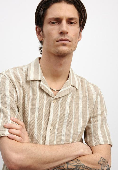 H&M REGULAR FIT TEXTURED RESORT SHIRT