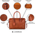 CEDRUS LAPTOP BAG TOP GRAIN LEATHER BRIEFCASE