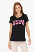 U.S POLO ASSN BLACK CREW NECK T.SHIRT