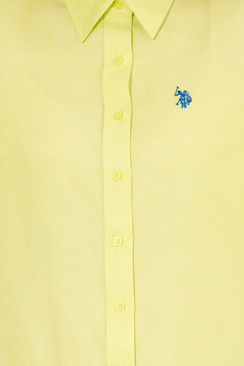 USPA YELLOW COTTON SHIRT