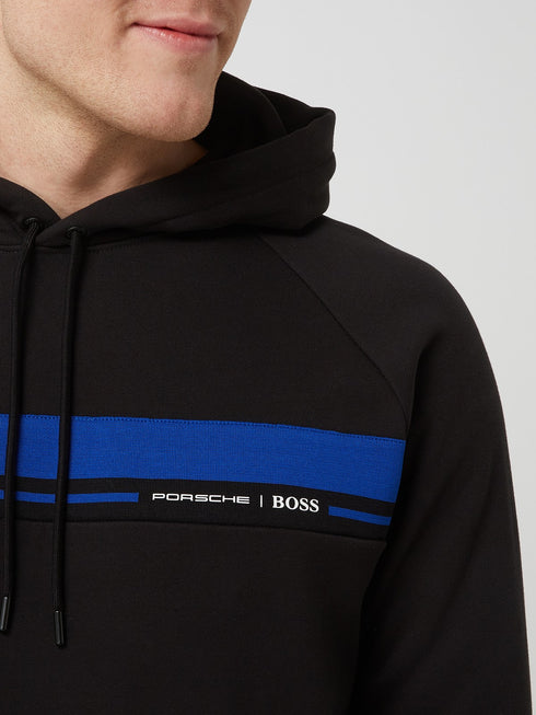 BOSS x Porsche hoodie made of cotton model 'Seeger' in black