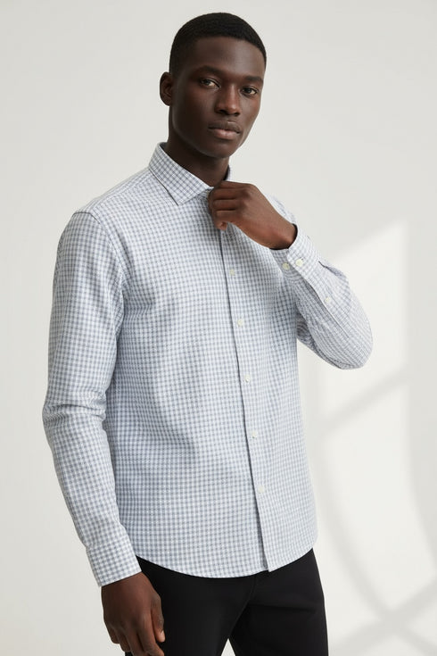 ZARA CHECK SHIRT SLIM FIT