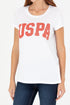 U.S POLO ASSN WHITE CREW NECK T.SHIRT