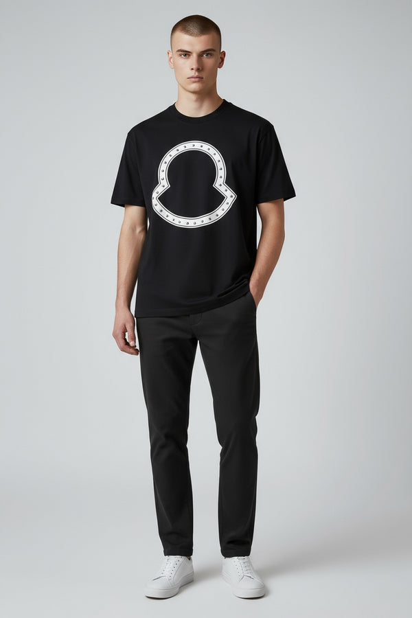 MONCLER CREW NECK T-SHIRT - BLACK