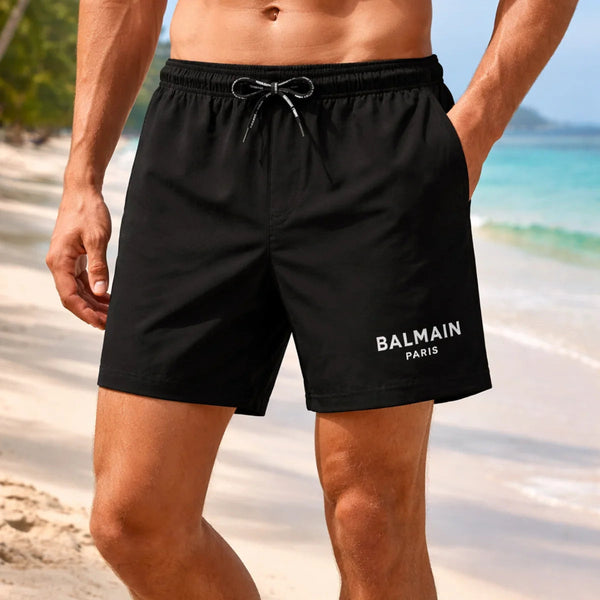 BALMAIN Logo Swim Short Black