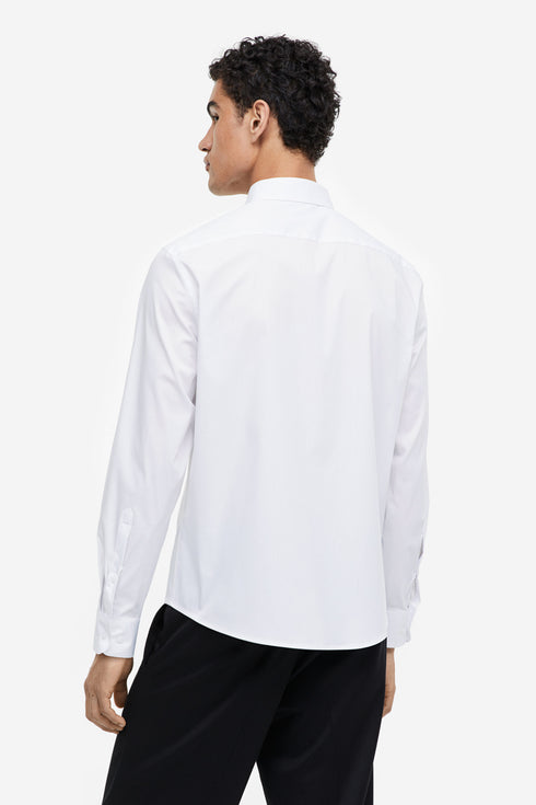 H&M STRECH SHIRT SLIMFIT