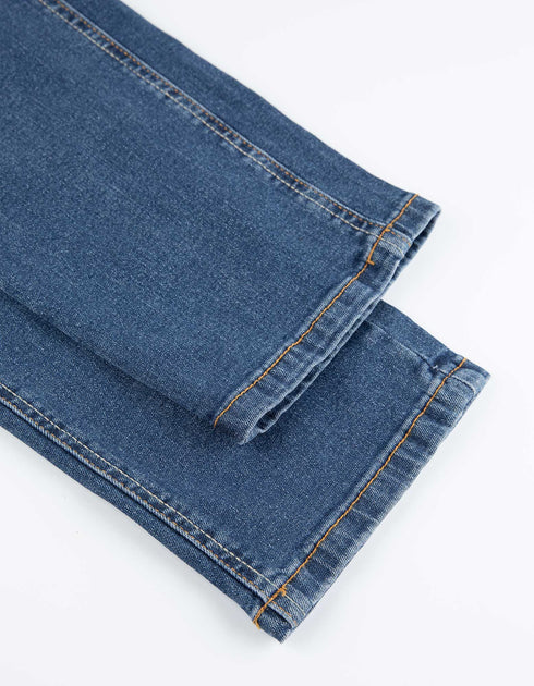 Jean Pascale Washed Effect Blue Jeans