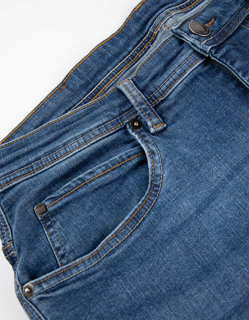 Jean Pascale Washed Effect Blue Jeans