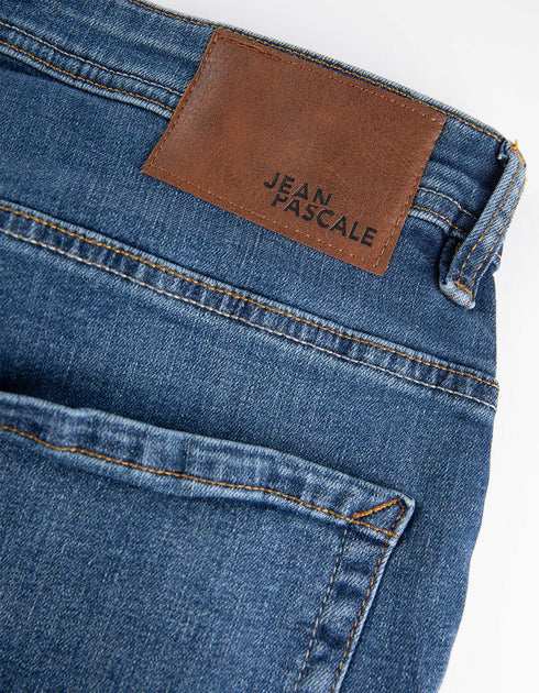 Jean Pascale Washed Effect Blue Jeans
