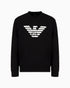 EMPORIO ARMANI MODAL-BLEND SWEATSHIRT WITH LOGO PRINT