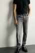ZARA BASIC SLIM FIT LIGHT GREY JEANS