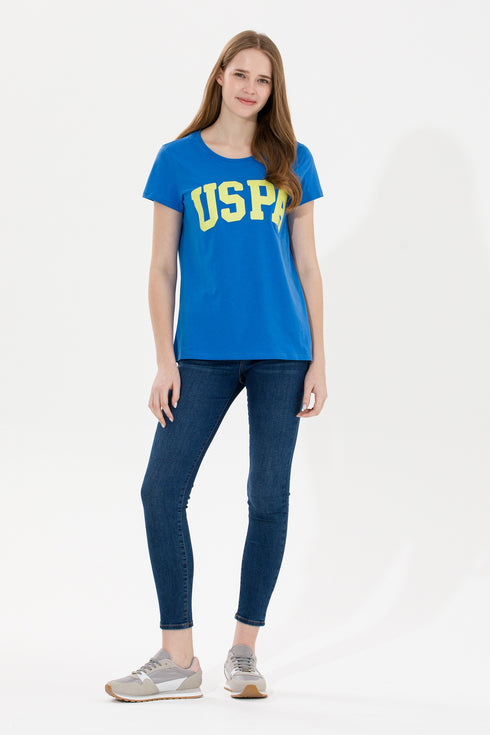 U.S POLO ASSN BLUE CREW NECK T.SHIRT
