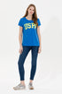 U.S POLO ASSN BLUE CREW NECK T.SHIRT