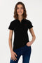 Uspa Black Basic Polo shirt