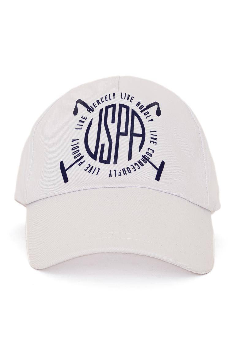 USPA MEN'S WHITE CAP