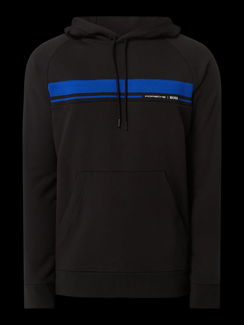 BOSS x Porsche hoodie made of cotton model 'Seeger' in black