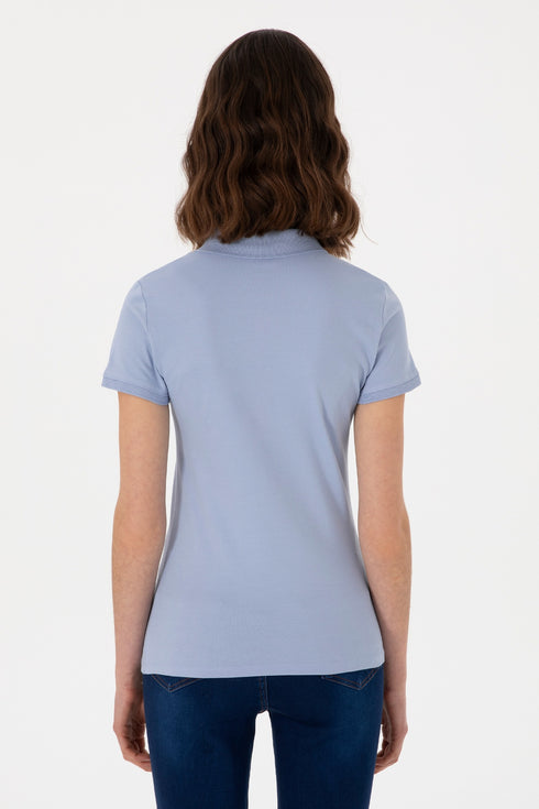 Uspa Light Blue Basic Polo Shirt