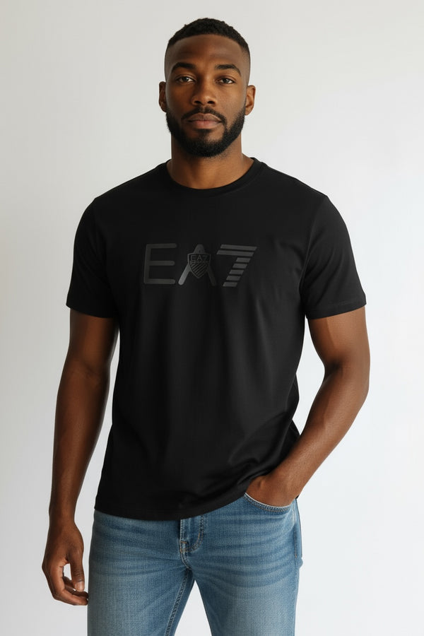 Emporio Armani EA7Patch Logo T Shirt Black